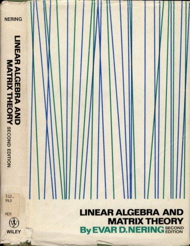 Linear algebra and matrix theory